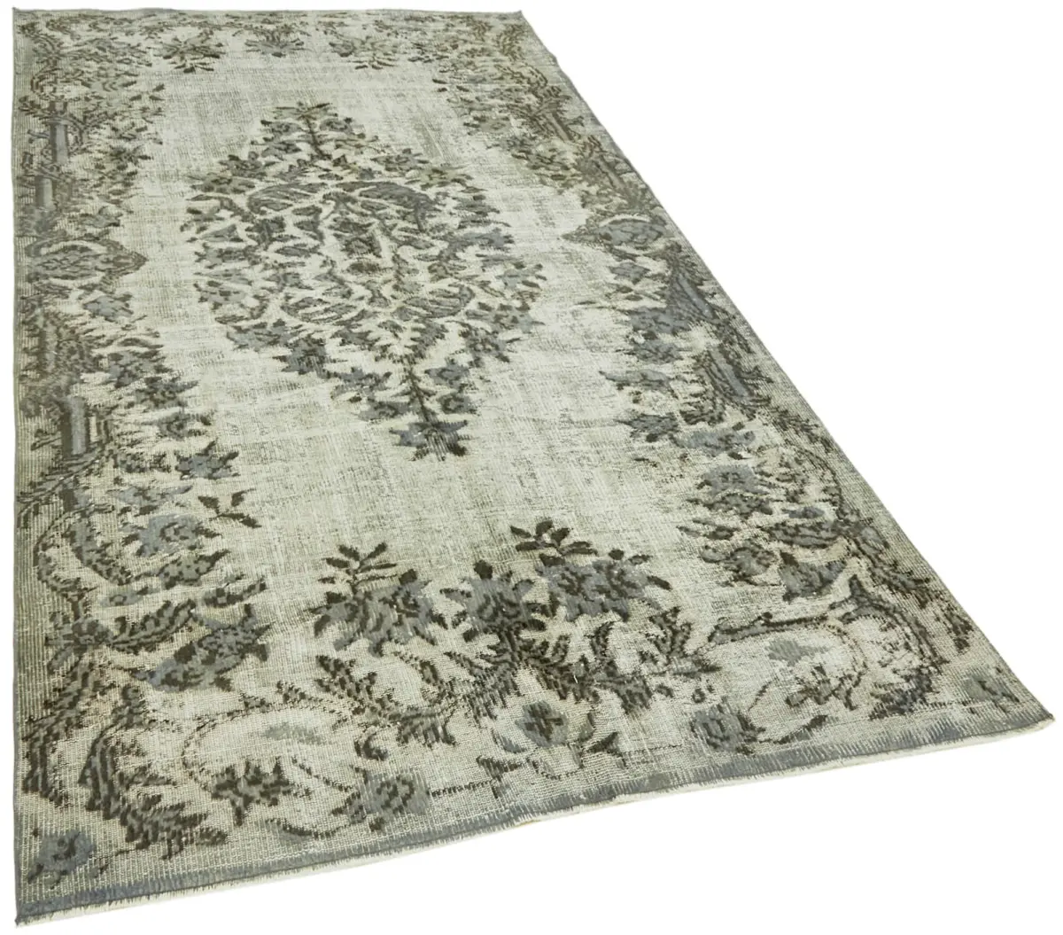 Oyma Gri Pamuk Üzerine Yün El Dokuma Kilim-170x294 - Görsel 2