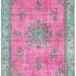 Oyma Multi Pamuk Üzerine Yün El Dokuma Kilim-163x262