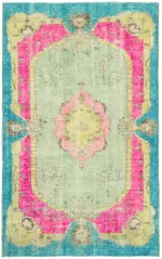 Oyma Multi Pamuk Üzerine Yün El Dokuma Kilim-190x302