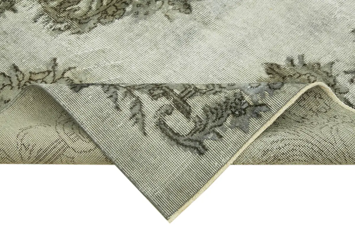 Oyma Gri Pamuk Üzerine Yün El Dokuma Kilim-162x262 - Görsel 6