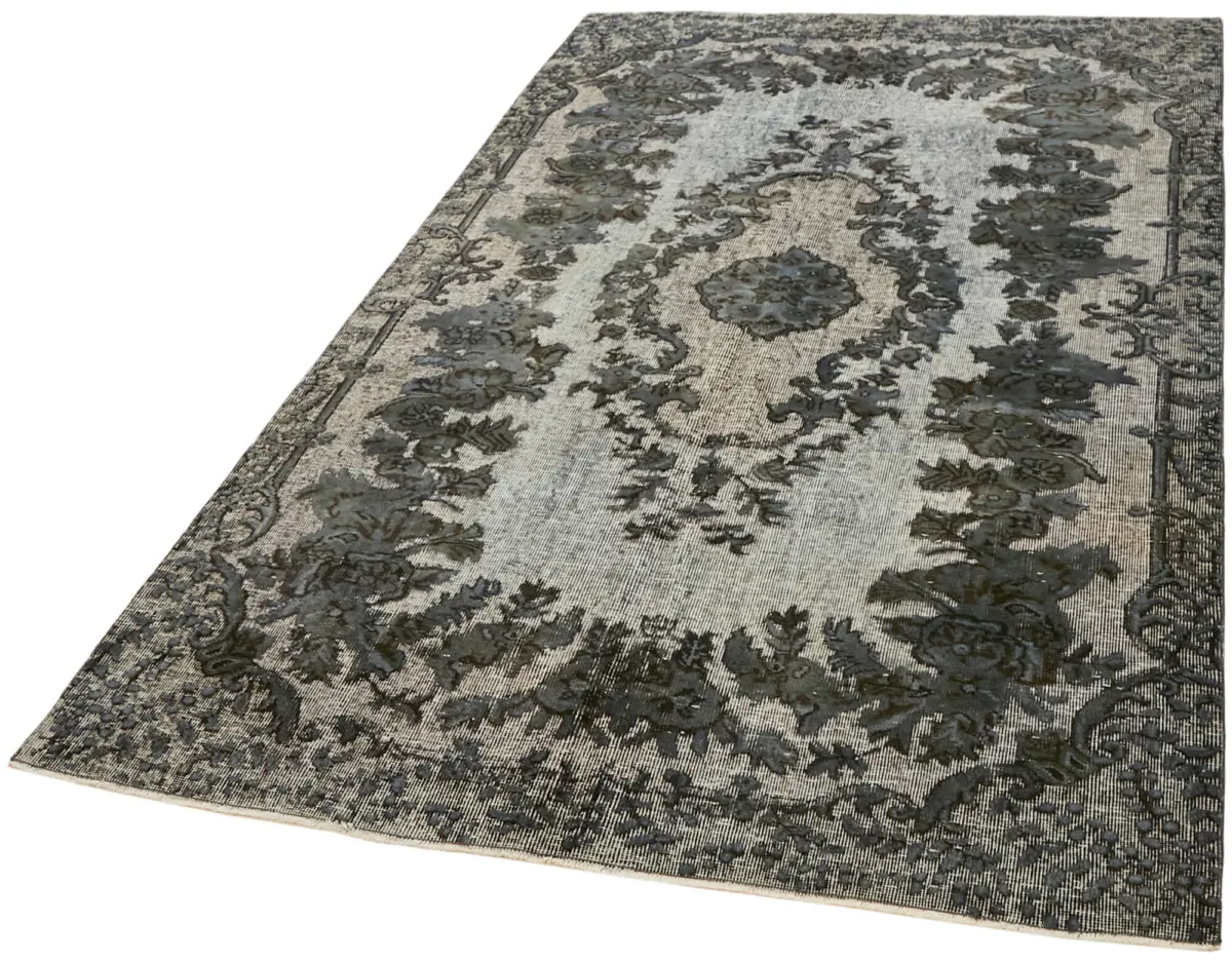 Oyma Gri Pamuk Üzerine Yün El Dokuma Kilim-168x260 - Görsel 3
