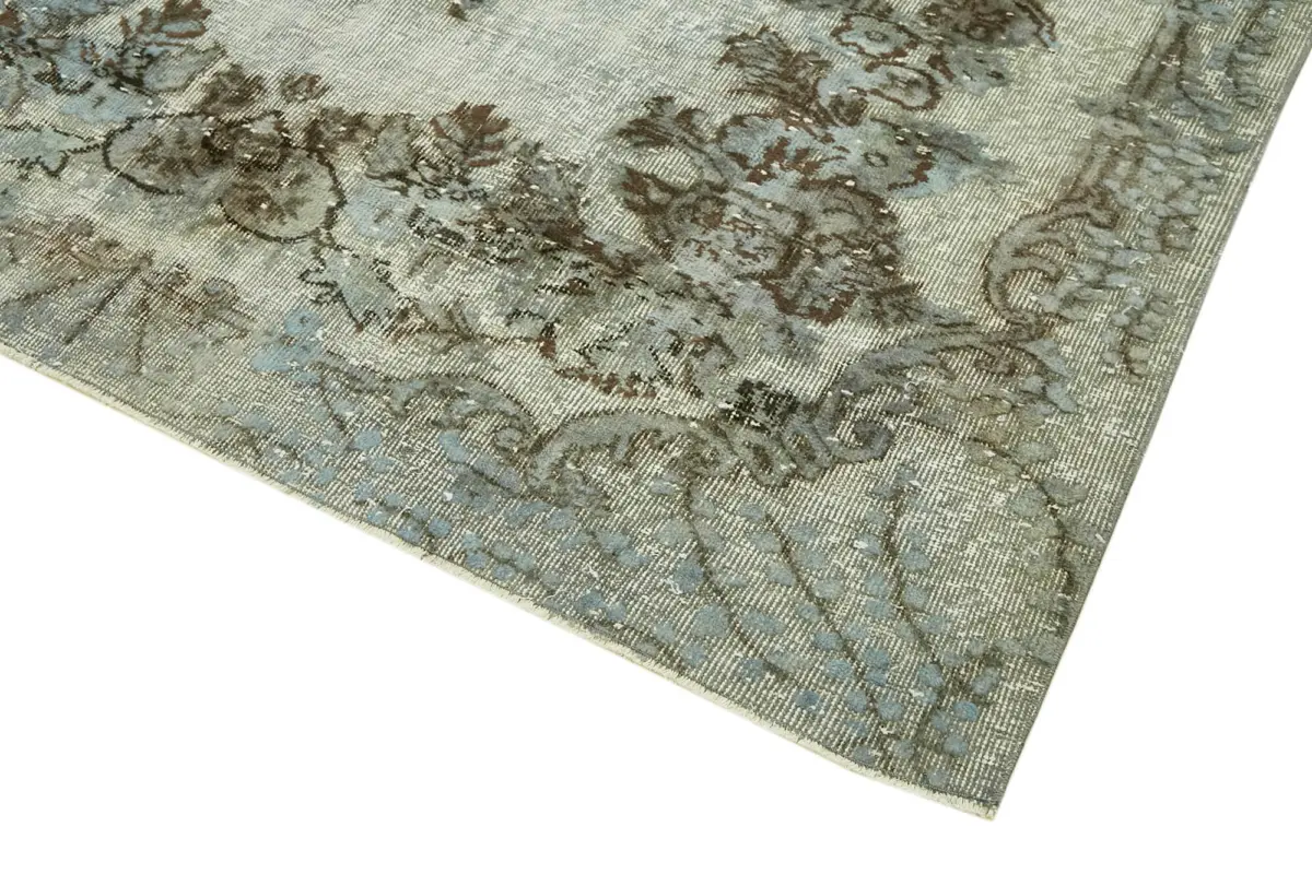 Oyma Mavi Pamuk Üzerine Yün El Dokuma Kilim-176x284 - Görsel 4