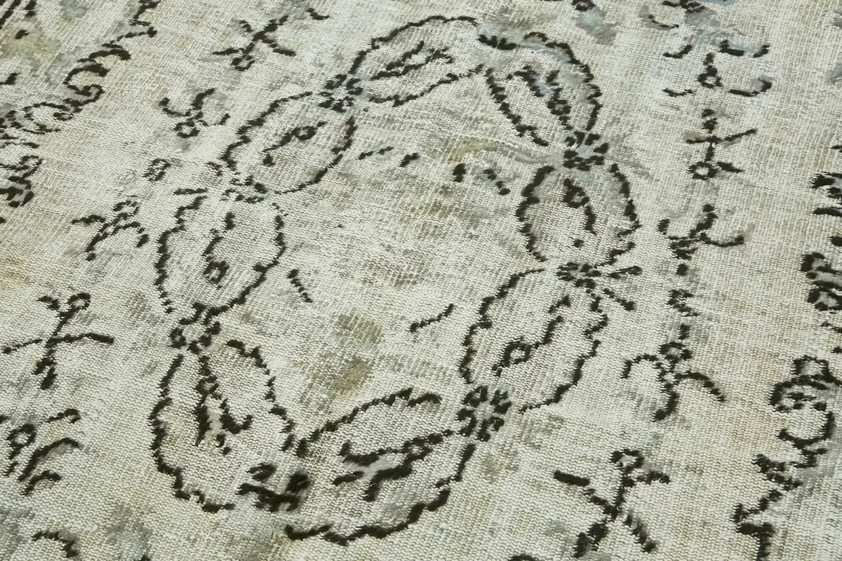 Oyma Gri Pamuk Üzerine Yün El Dokuma Kilim-184x283 - Görsel 5