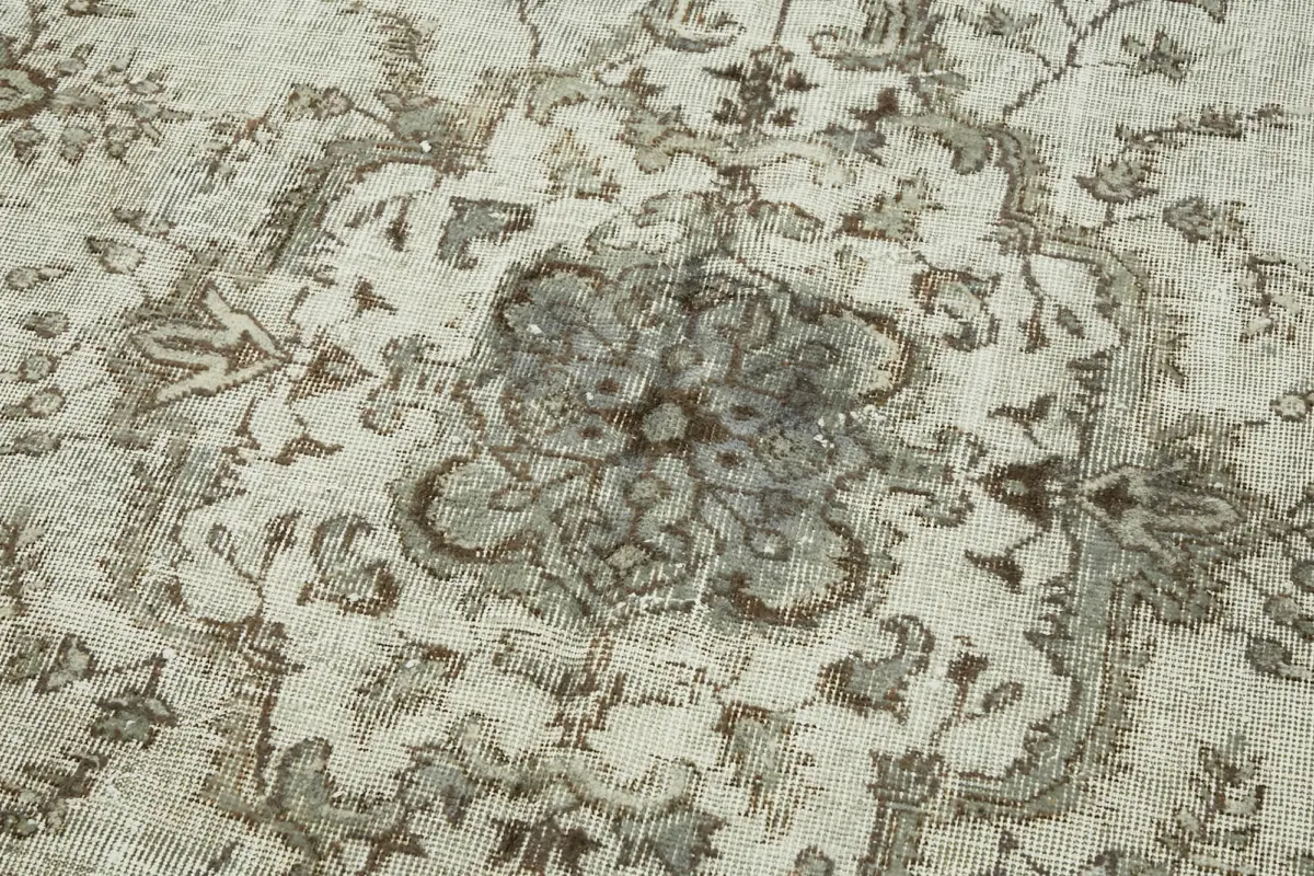 Oyma Gri Pamuk Üzerine Yün El Dokuma Kilim-159x278 - Görsel 5