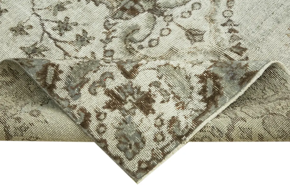 Oyma Gri Pamuk Üzerine Yün El Dokuma Kilim-159x278 - Görsel 6