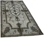 Oyma Siyah Pamuk Üzerine Yün El Dokuma Kilim-166x300 - Görsel 2