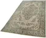 Oyma Gri Pamuk Üzerine Yün El Dokuma Kilim-173x291 - Görsel 3