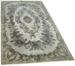 Oyma Gri Pamuk Üzerine Yün El Dokuma Kilim-164x270 - Görsel 2