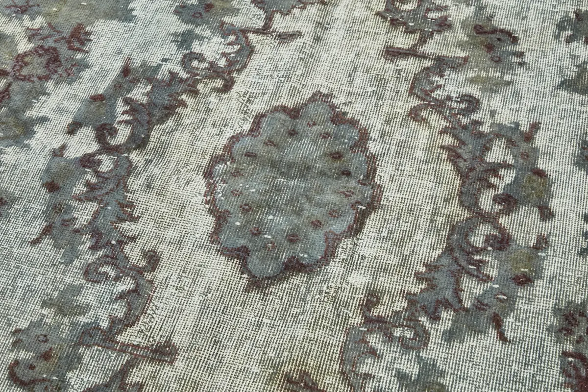 Oyma Gri Pamuk Üzerine Yün El Dokuma Kilim-164x270 - Görsel 5