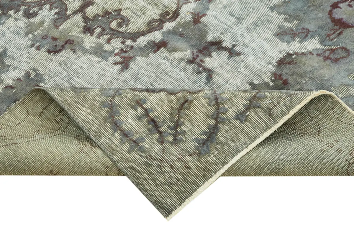 Oyma Gri Pamuk Üzerine Yün El Dokuma Kilim-164x270 - Görsel 6