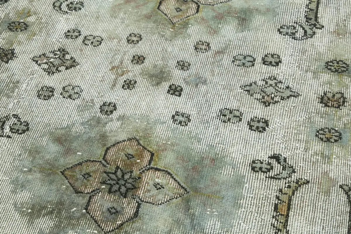 Oyma Gri Pamuk Üzerine Yün El Dokuma Kilim-175x290 - Görsel 5