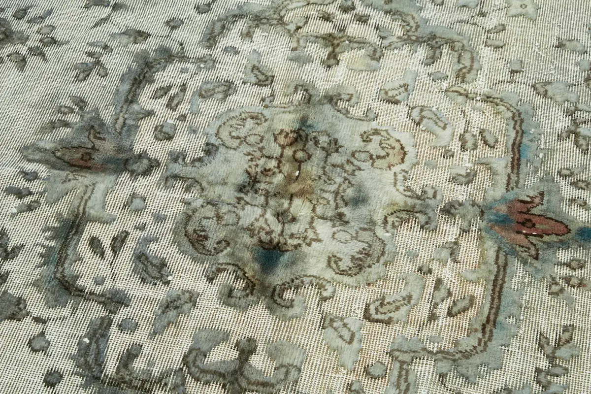 Oyma Gri Pamuk Üzerine Yün El Dokuma Kilim-168x280 - Görsel 5