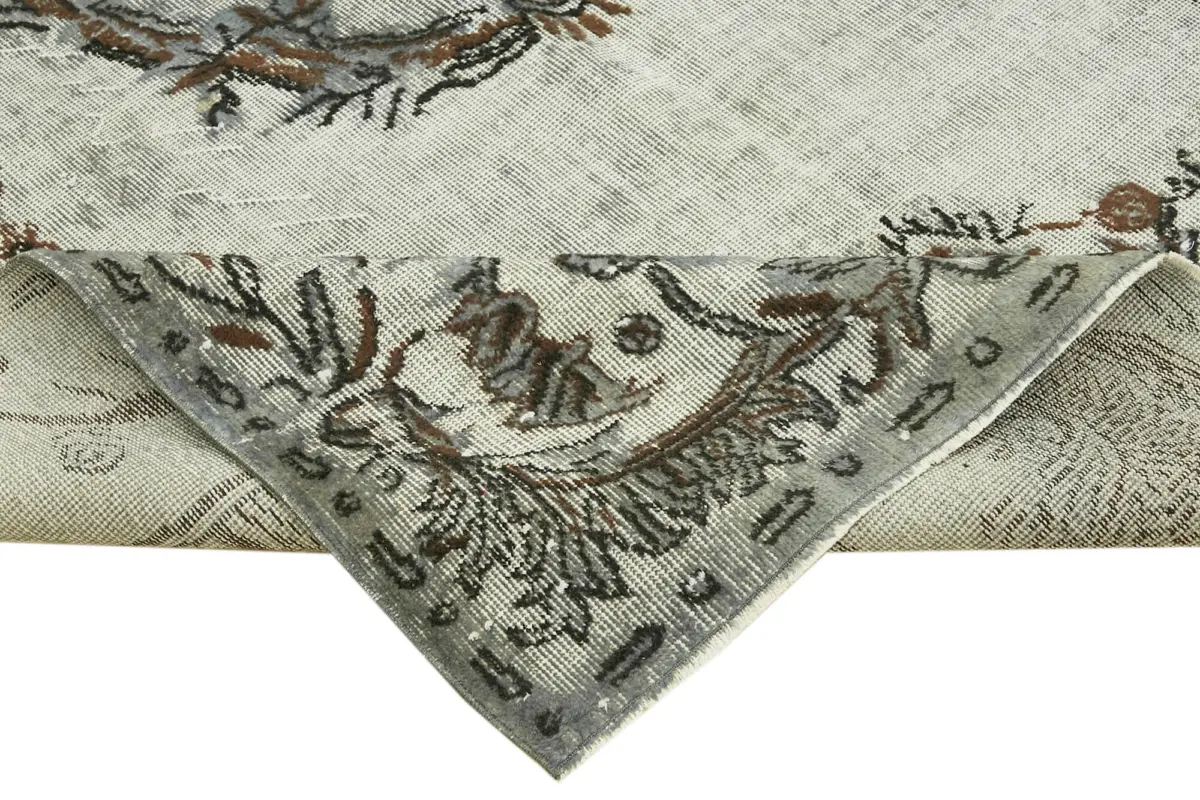 Oyma Gri Pamuk Üzerine Yün El Dokuma Kilim-200x314 - Görsel 6