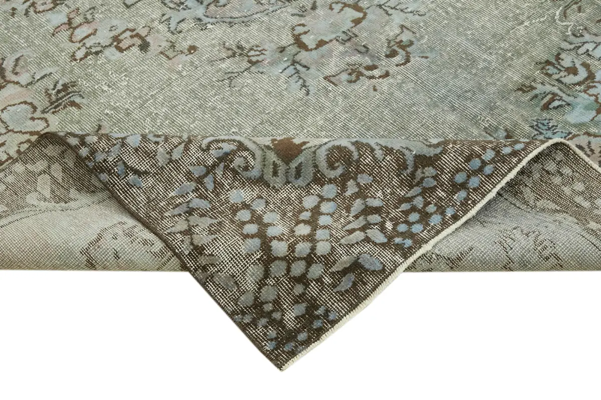 Oyma Mavi Pamuk Üzerine Yün El Dokuma Kilim-200x300 - Görsel 6