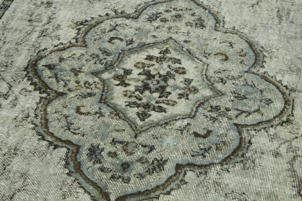 Oyma Gri Pamuk Üzerine Yün El Dokuma Kilim-194x291 - Görsel 5