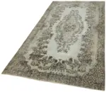 Oyma Gri Pamuk Üzerine Yün El Dokuma Kilim-170x298 - Görsel 3