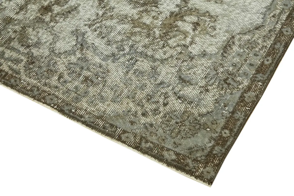 Oyma Gri Pamuk Üzerine Yün El Dokuma Kilim-167x254 - Görsel 4