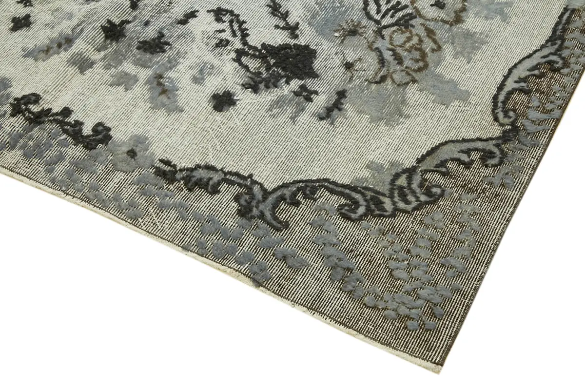 Oyma Mavi Pamuk Üzerine Yün El Dokuma Kilim-173x290 - Görsel 4