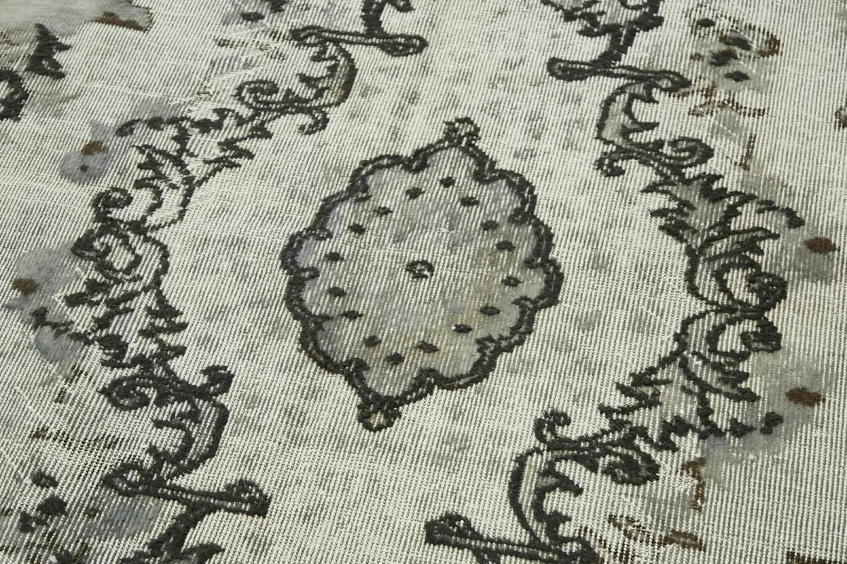 Oyma Mavi Pamuk Üzerine Yün El Dokuma Kilim-173x290 - Görsel 5