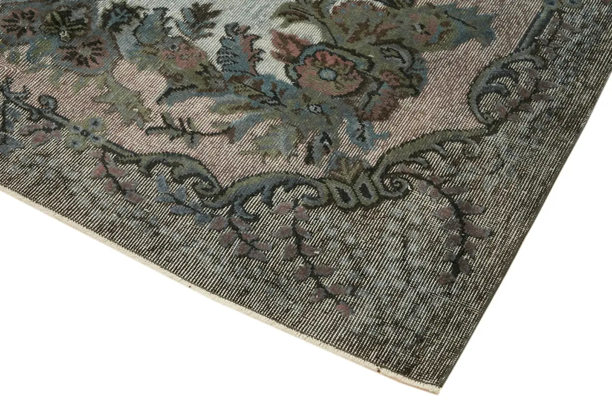 Oyma Gri Pamuk Üzerine Yün El Dokuma Kilim-191x296 - Görsel 4