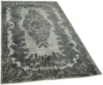 Oyma Gri Pamuk Üzerine Yün El Dokuma Kilim-181x288 - Görsel 2