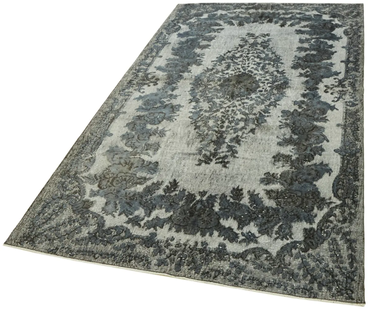 Oyma Gri Pamuk Üzerine Yün El Dokuma Kilim-181x288 - Görsel 3