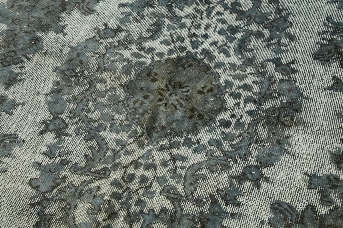 Oyma Gri Pamuk Üzerine Yün El Dokuma Kilim-181x288 - Görsel 5