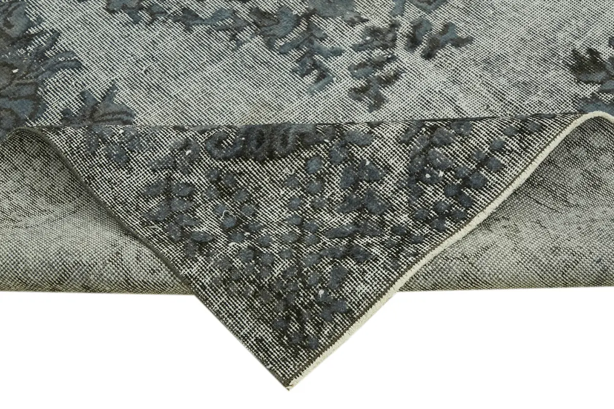 Oyma Gri Pamuk Üzerine Yün El Dokuma Kilim-181x288 - Görsel 6