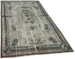 Oyma Gri Pamuk Üzerine Yün El Dokuma Kilim-175x282 - Görsel 2