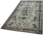 Oyma Gri Pamuk Üzerine Yün El Dokuma Kilim-175x282 - Görsel 3