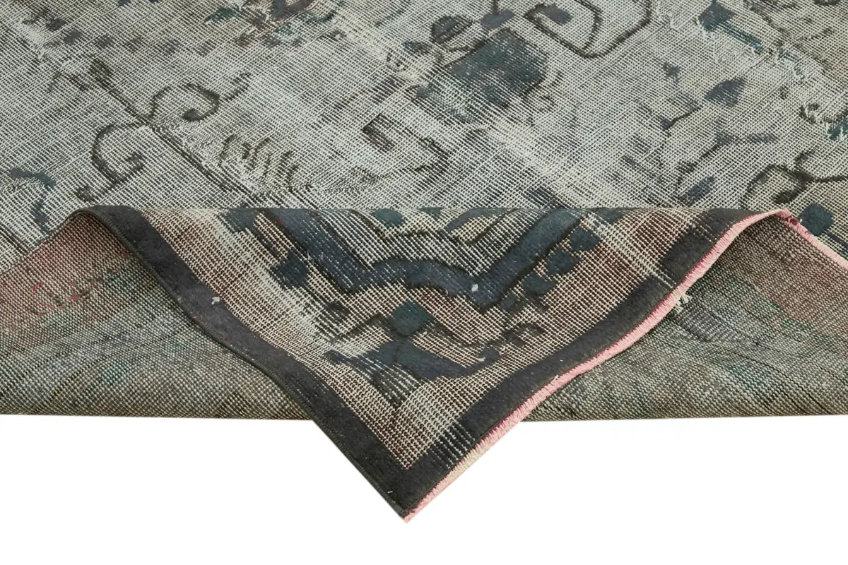 Oyma Gri Pamuk Üzerine Yün El Dokuma Kilim-175x282 - Görsel 6