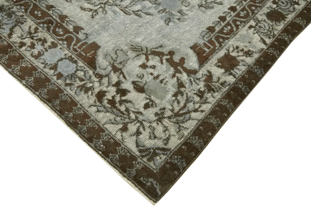 Oyma Gri Pamuk Üzerine Yün El Dokuma Kilim-207x304 - Görsel 4