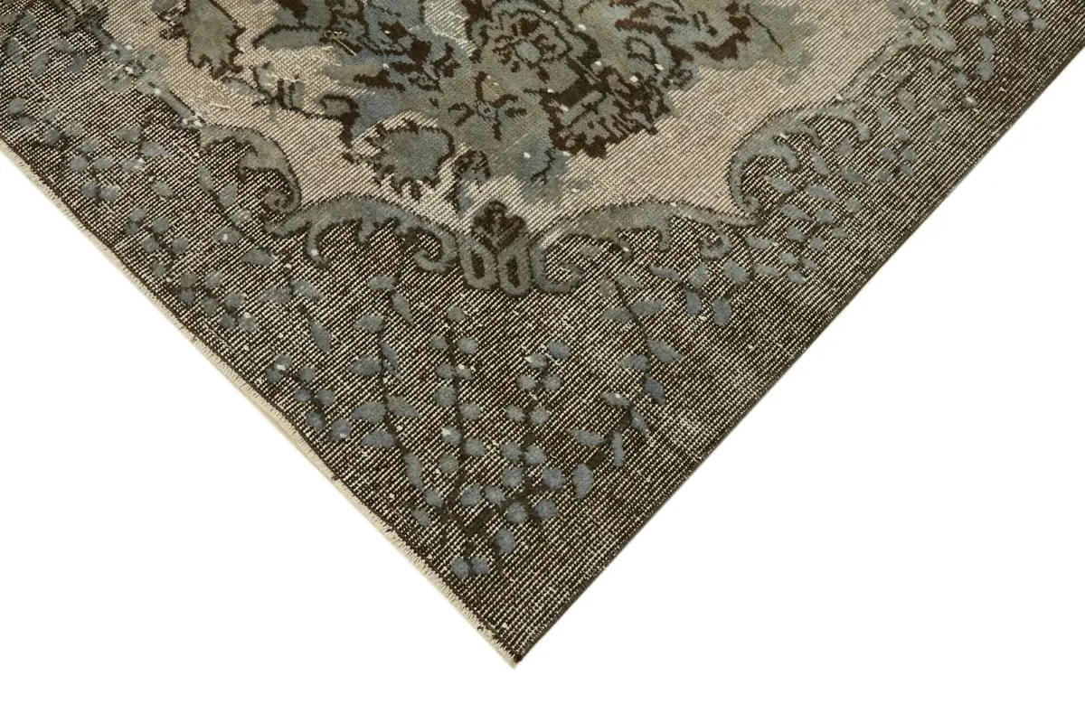 Oyma Gri Pamuk Üzerine Yün El Dokuma Kilim-186x292 - Görsel 4