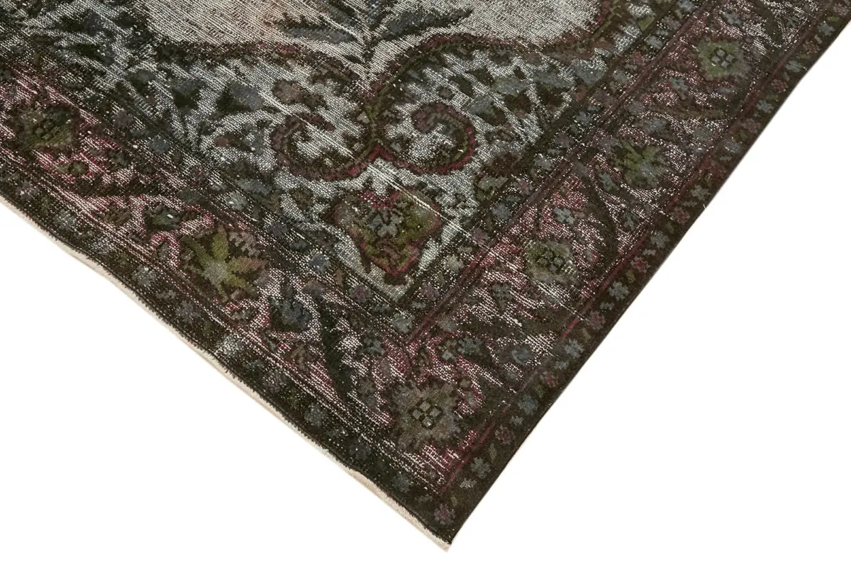 Oyma Gri Pamuk Üzerine Yün El Dokuma Kilim-175x302 - Görsel 4