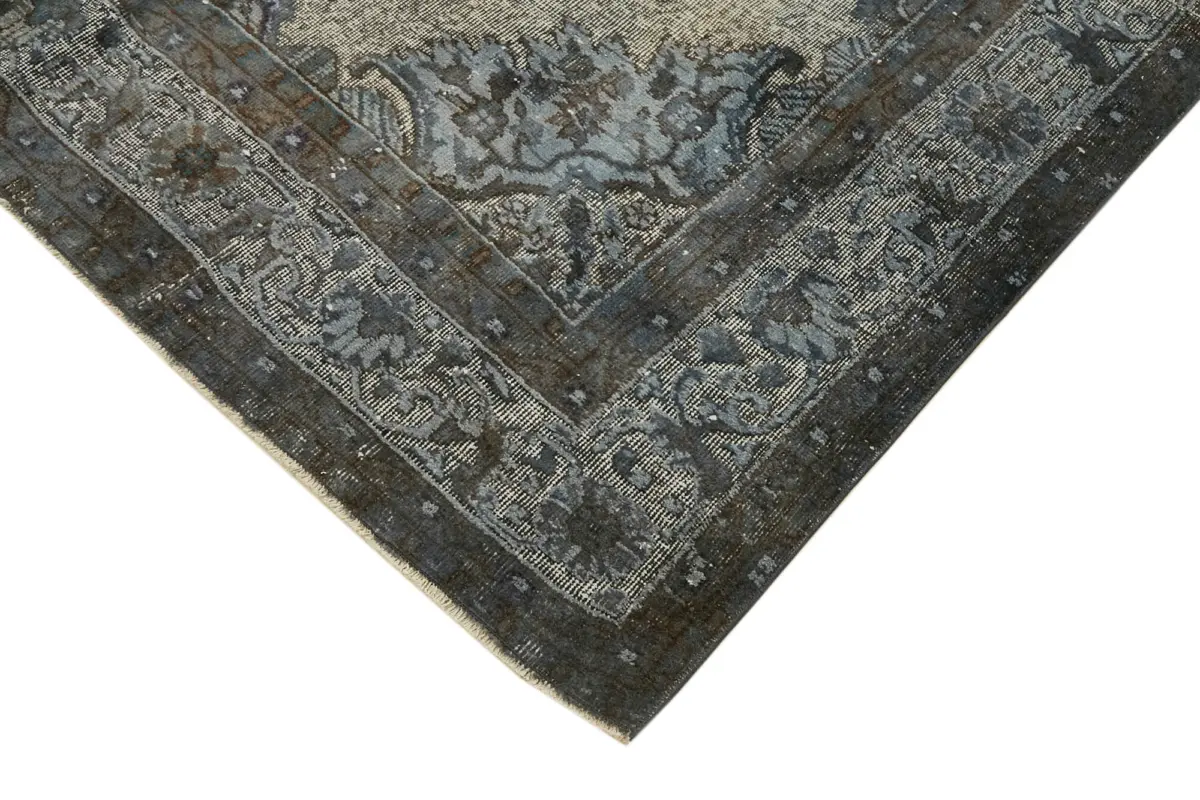 Oyma Gri Pamuk Üzerine Yün El Dokuma Kilim-203x324 - Görsel 4