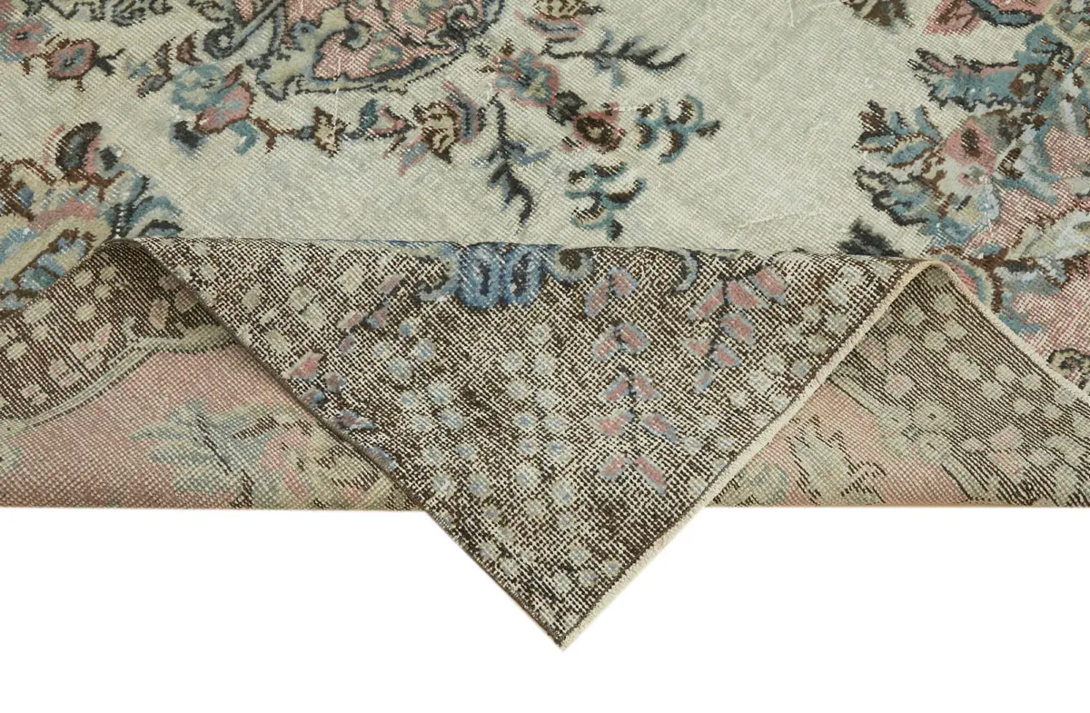 Oyma Mavi Pamuk Üzerine Yün El Dokuma Kilim-180x294 - Görsel 6