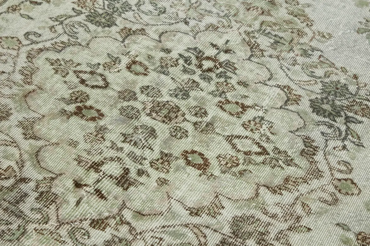 Oyma Gri Pamuk Üzerine Yün El Dokuma Kilim-182x309 - Görsel 5