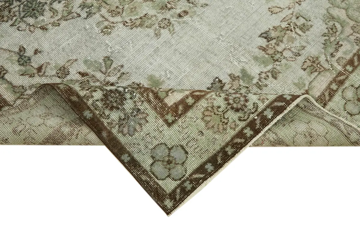 Oyma Gri Pamuk Üzerine Yün El Dokuma Kilim-182x309 - Görsel 6