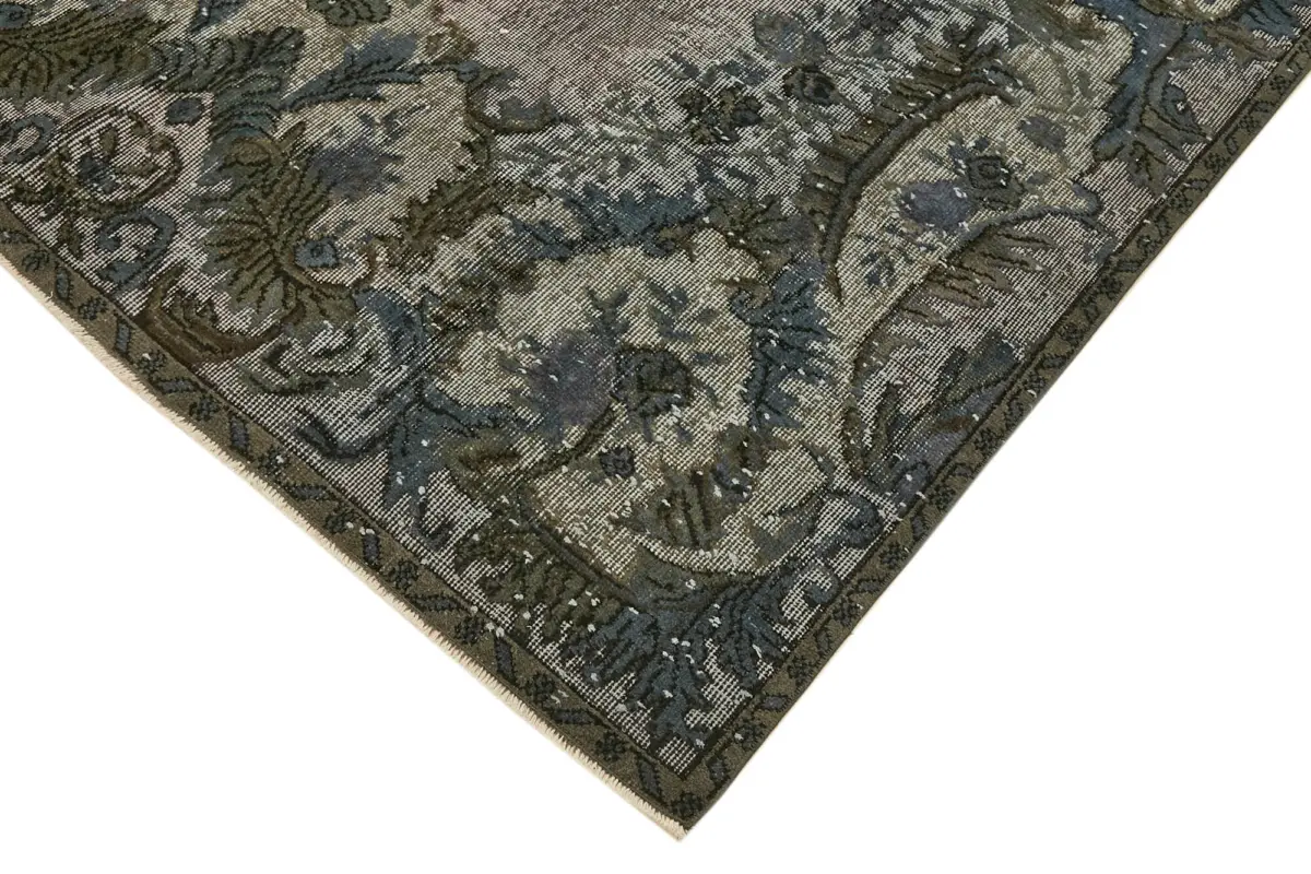 Oyma Gri Pamuk Üzerine Yün El Dokuma Kilim-190x302 - Görsel 4