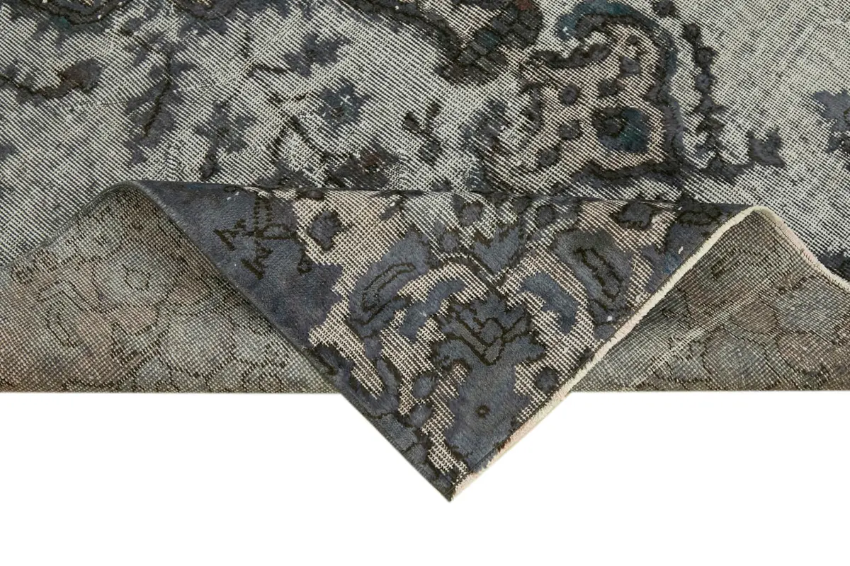 Oyma Gri Pamuk Üzerine Yün El Dokuma Kilim-166x261 - Görsel 6