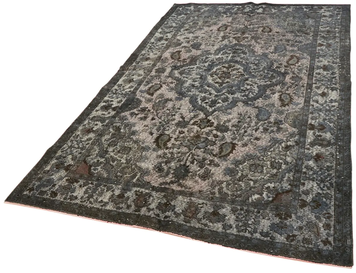 Oyma Gri Pamuk Üzerine Yün El Dokuma Kilim-176x298 - Görsel 3