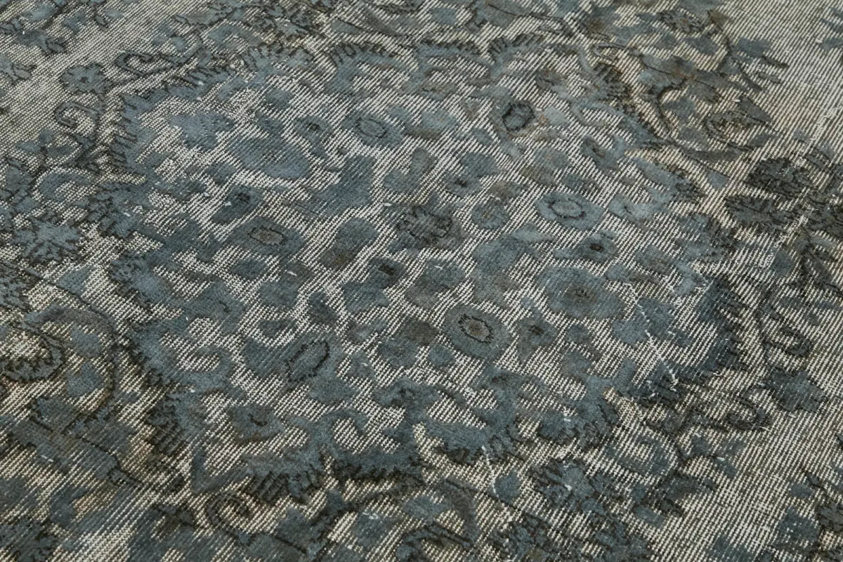 Oyma Gri Pamuk Üzerine Yün El Dokuma Kilim-165x274 - Görsel 5