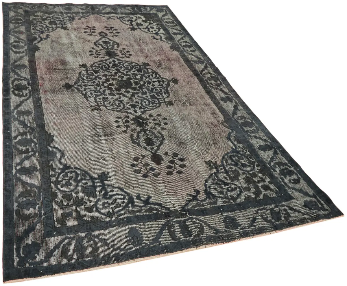 Oyma Gri Pamuk Üzerine Yün El Dokuma Kilim-158x267 - Görsel 2