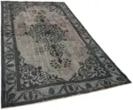 Oyma Gri Pamuk Üzerine Yün El Dokuma Kilim-158x267 - Görsel 2