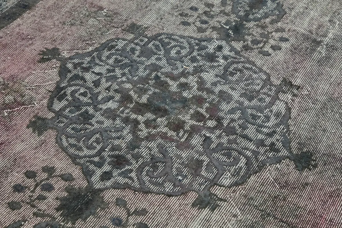 Oyma Gri Pamuk Üzerine Yün El Dokuma Kilim-158x267 - Görsel 5