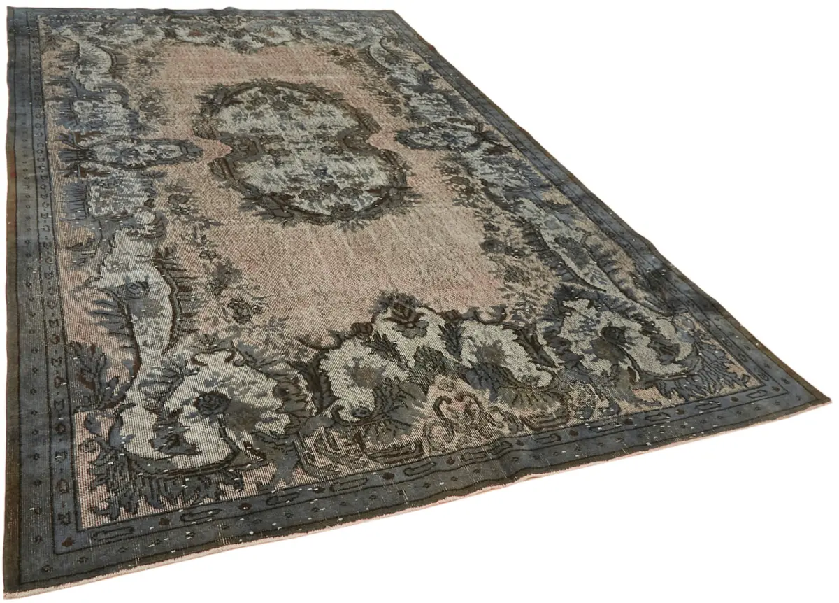 Oyma Gri Pamuk Üzerine Yün El Dokuma Kilim-210x326 - Görsel 2