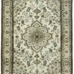 Oyma Mavi Pamuk Üzerine Yün El Dokuma Kilim-211x287