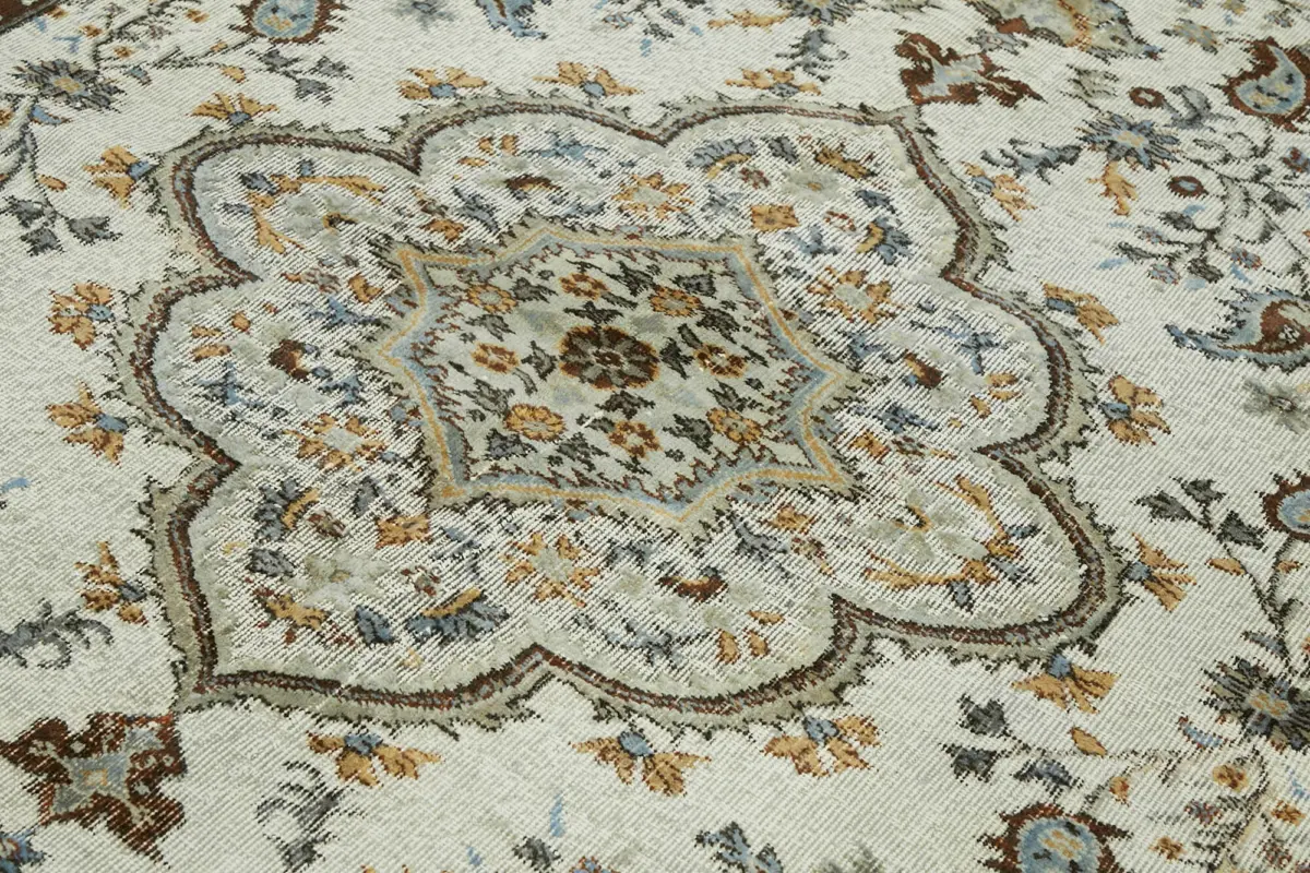 Oyma Mavi Pamuk Üzerine Yün El Dokuma Kilim-211x287 - Görsel 5