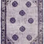 Oyma Mor Pamuk Üzerine Yün El Dokuma Kilim-216x320