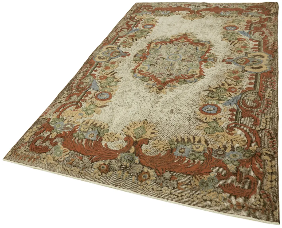 Oyma Kahverengi Pamuk Üzerine Yün El Dokuma Kilim-180x292 - Görsel 3